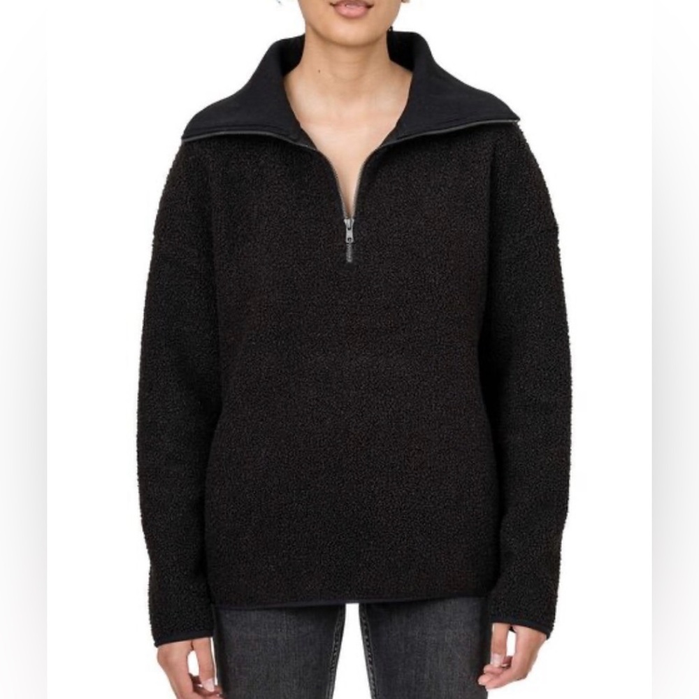 Elle Women's Black Zip-Up Jacket/ size Medium